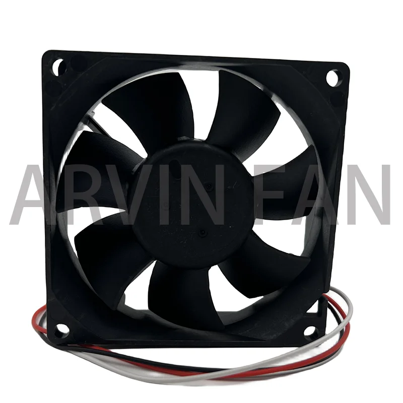 Ventilador de refrigeración DA08025B12UR, 8cm, 8025, 80x80x25mm, 80mm, DC12V, 0.50A, CPU, 3 pines, doble bola, alto volumen, inversor de servidor de chasis