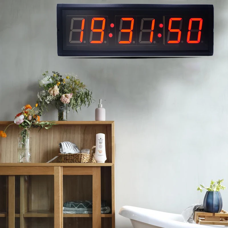 3inch red color hours,minutes and seconds countdown led clock (HIT6-3R)