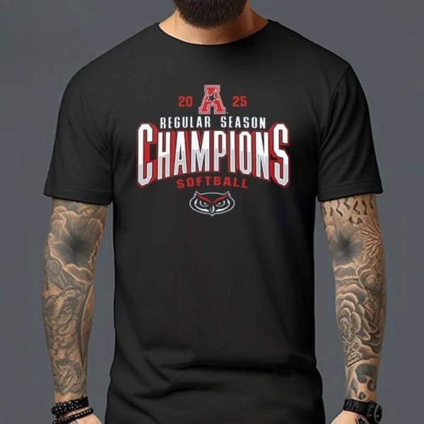 

Florida Atlantic Owls Back 2 Back 2025 AAC Softball Regular Season Champions Unisex T-Shirt Suitable for Daily Wear