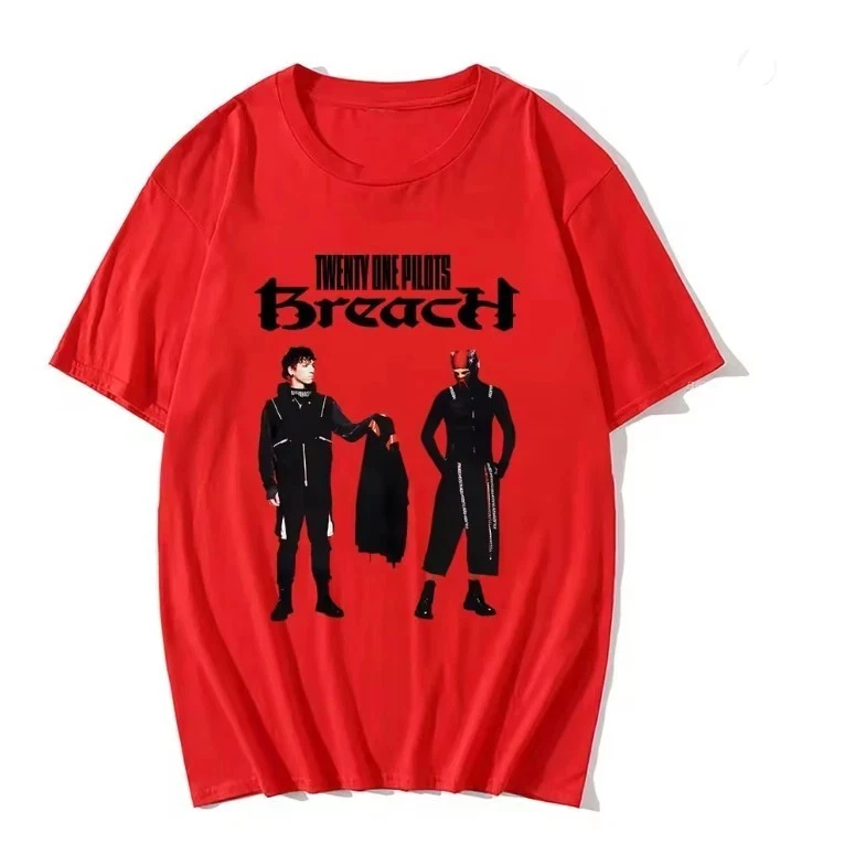 Twenty One Pilots Shirt Breach Shirt Clancy Trench T-Shirt 2026 Summer Men Women 100_Cotton Oversized T-shirt Street Wear Y2K