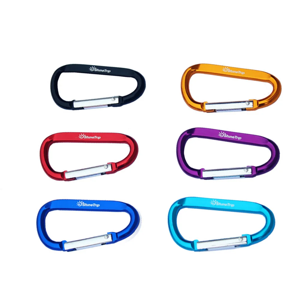 

12Pcs Carabiner Camping HeavyDuty Clip AluminumAlloy Climbing Hammock Keychain Outdoor Travel Fishing Hiking Gear