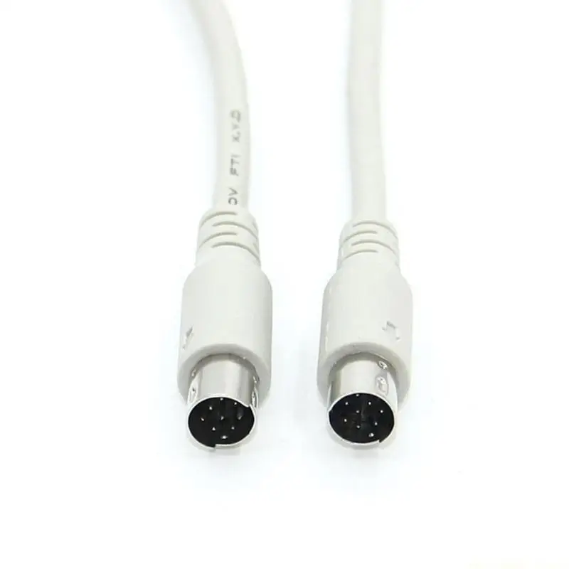 F62C Versatile 8Pin Male DIN Cable for Various Audios Applications Round Head