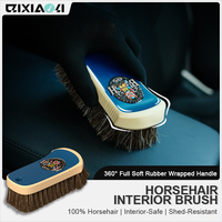QILI Soft Auto Detailing Brushes | Interior Car Cleaning Kit for Dust & Leather | Horsehair & Soft Bristle Brush Set