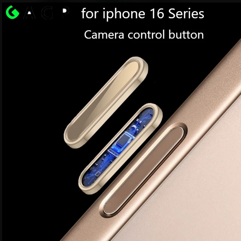 Luxury Camera Control Button Alloy Metal Cover for iPhone 16 Pro Max 16Plus 16Pro 16promax Sensitive Capture Button Protect Case