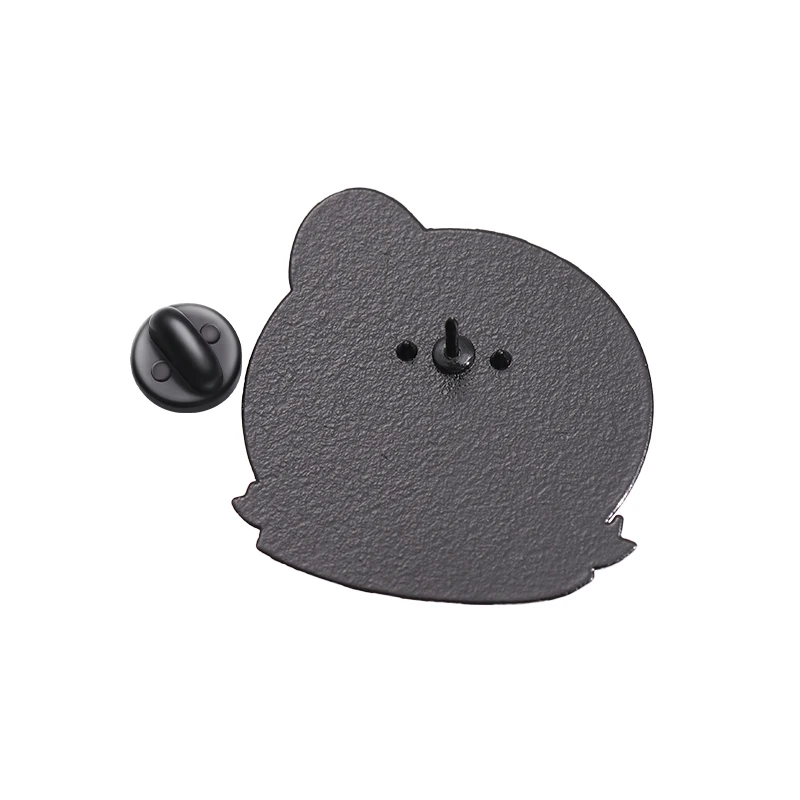 لطيف القط 4-6 قطعة/المجموعة المينا دبابيس الأسود السائل القط دبابيس شارة التلبيب الشرير مجوهرات بأشكال حيوانات هدية للأصدقاء