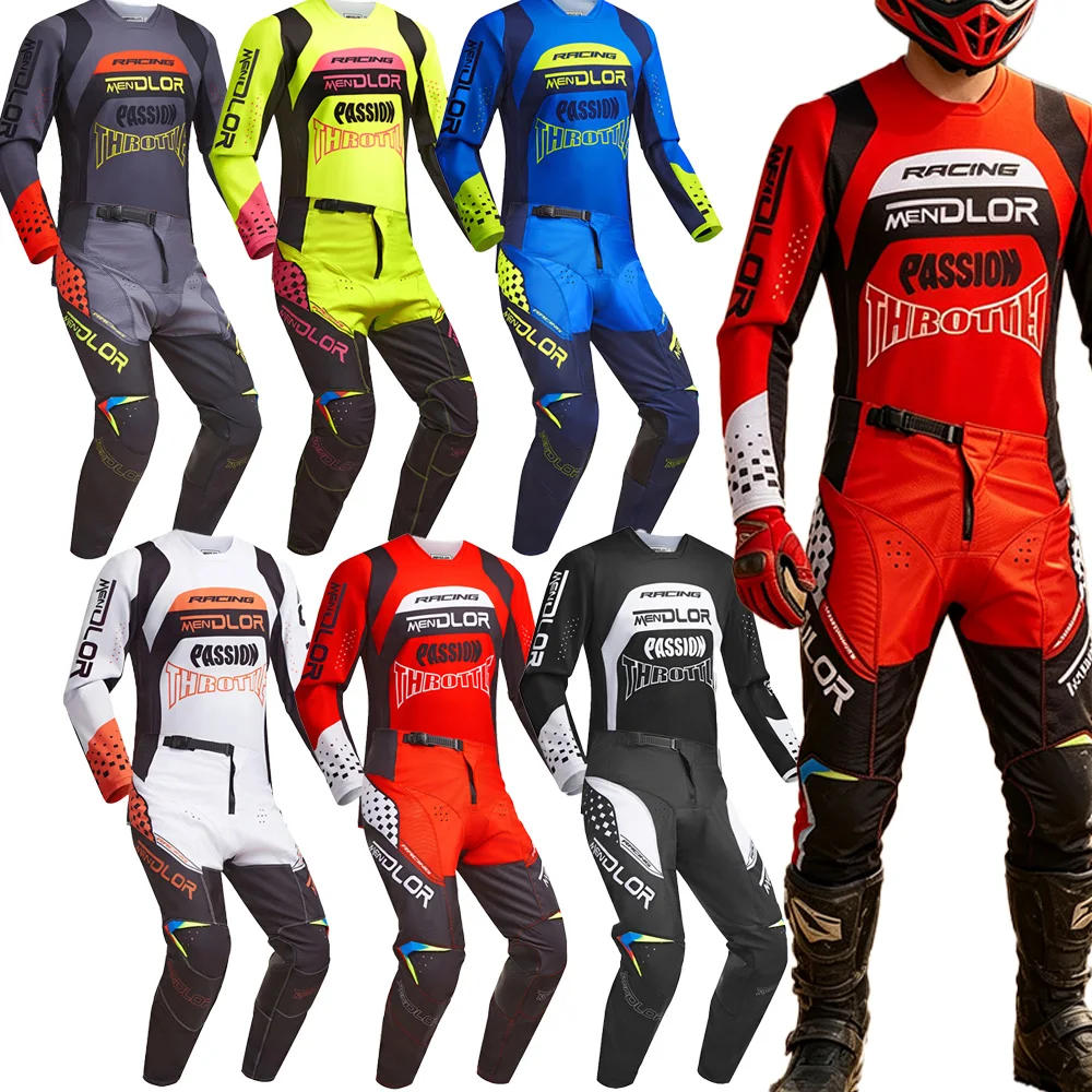 2026 MENDLOR MX Motocross Jersey and Pants Race Combo Enduro DH Dirt Bike Gear Set Off-road MTB ATV Moto Suit