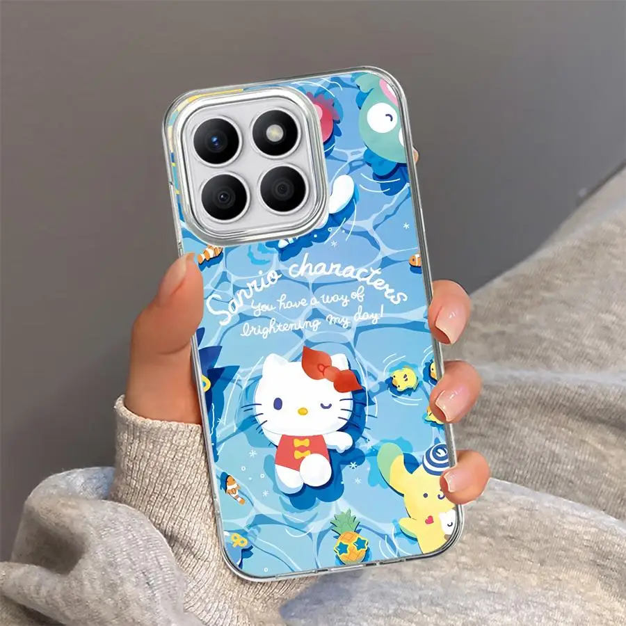 حافظة لطيفة سانريو هالو كيتي لهاتف هونور 200 برو X8b 200 400 Lite X8a X9c X9a X8c X7b X9b Shell