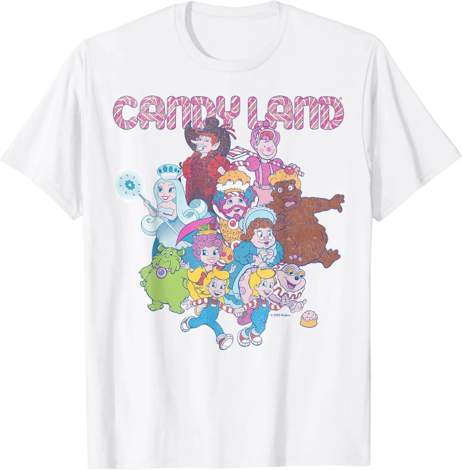 

Candy Land Retro Game Characters Group Shot Logo T-Shirt