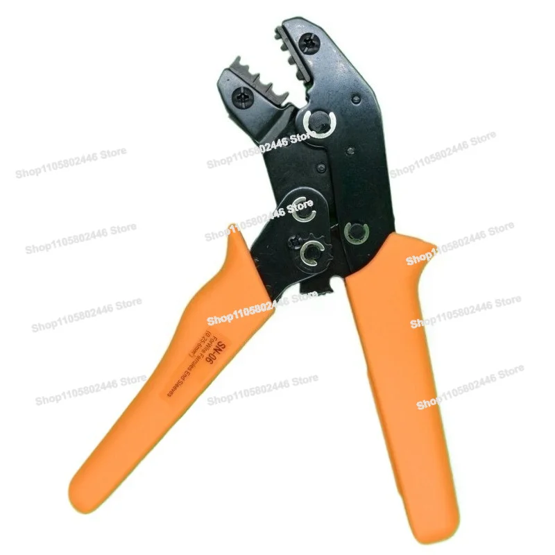 Three-color Crimping Pliers, Bare Terminal 0.5-6 Square Crimping Pliers SN06