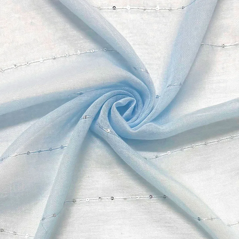 Schimmernder Glitzer-Pailletten-Schal für Frauen, muslimische Hijab-Schals, große Größe, lange Tücher, islamischer Turban, solides Kopftuch – Detail 2