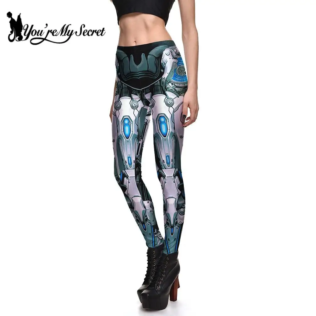 [You're My Secret] New Cosplay Costume Steampunk Sexy Leggings for Women3D Printend High Waist Pants Gothic Style Leggins 2024