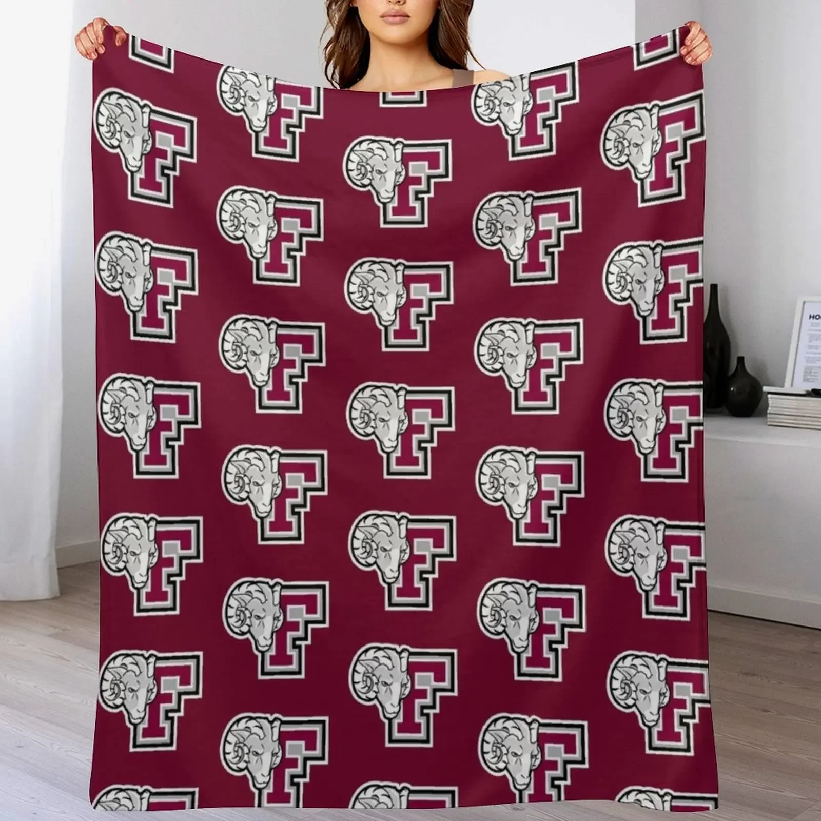 New The Fordham Icon Throw Blanket Stylish Decor Blanket Gift for Friends Roommate