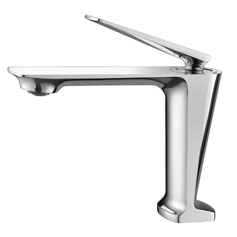 

Waterfall Basin Sink Faucet Cold Hot Bathroom Washing Faucet Single Handle Shingle Hole Beautiful Arc Water Sink Tap Mixer