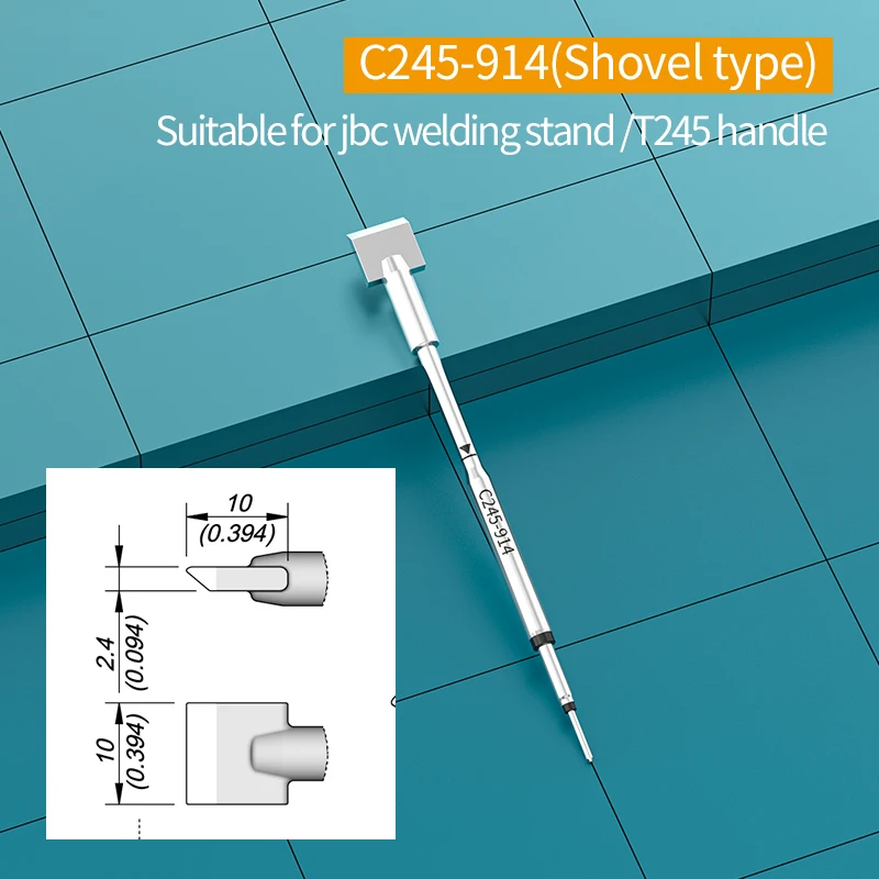Imagem -04 - Ponta do Ferro de Solda C245752 776 792 913 914 949 Jbc T245 Cabeça de Soldagem