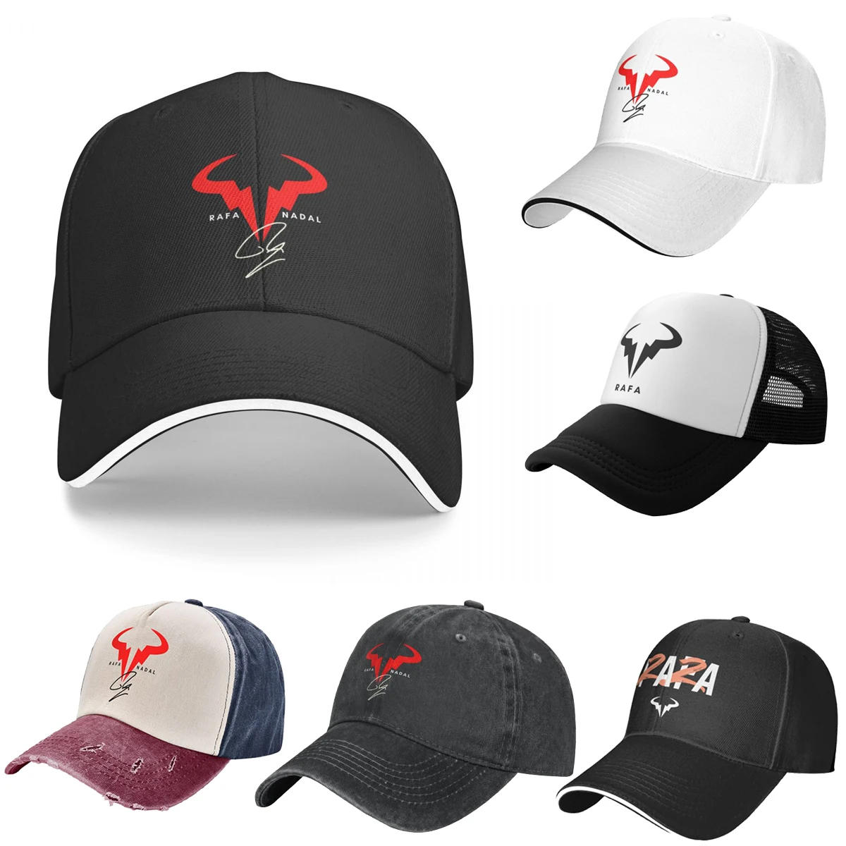 2023 New Best Seller Rafa Nadal Logo Baseball Caps Men Women Headwear Formal Activities Hats Cap