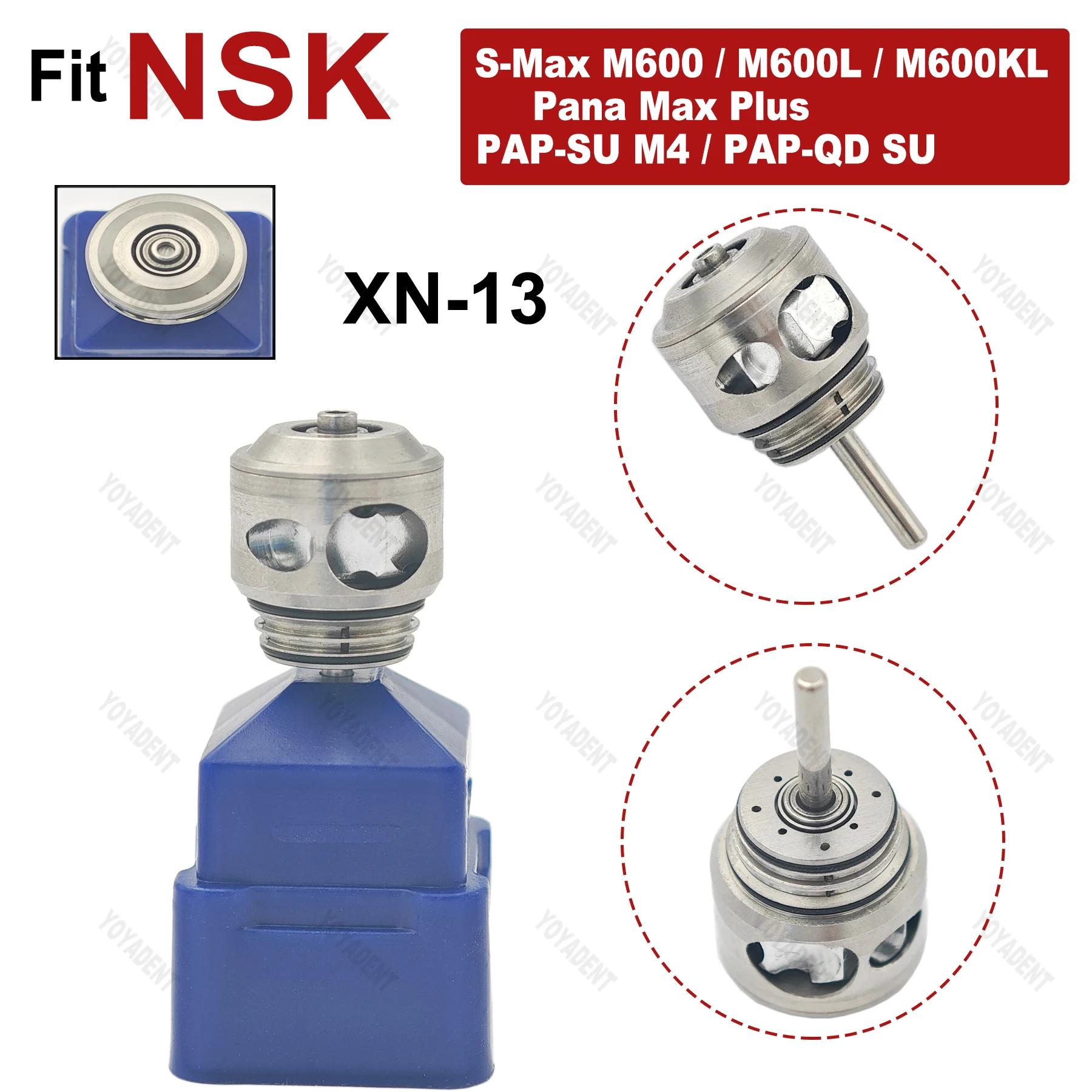 

Fit NSK Pana Max Plus PAP-SU M4 / PAP-QD SU High Speed Handpiece Dental Turbine Cartridge Rotor Air Rotor Dentistry Accessories