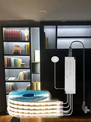 Pod szafa sterownicza światło 1200 lumenów Led listwa regał na pojemnik regał regał na regał regał na regał DIY lampa COB LED czujnik dotykowy