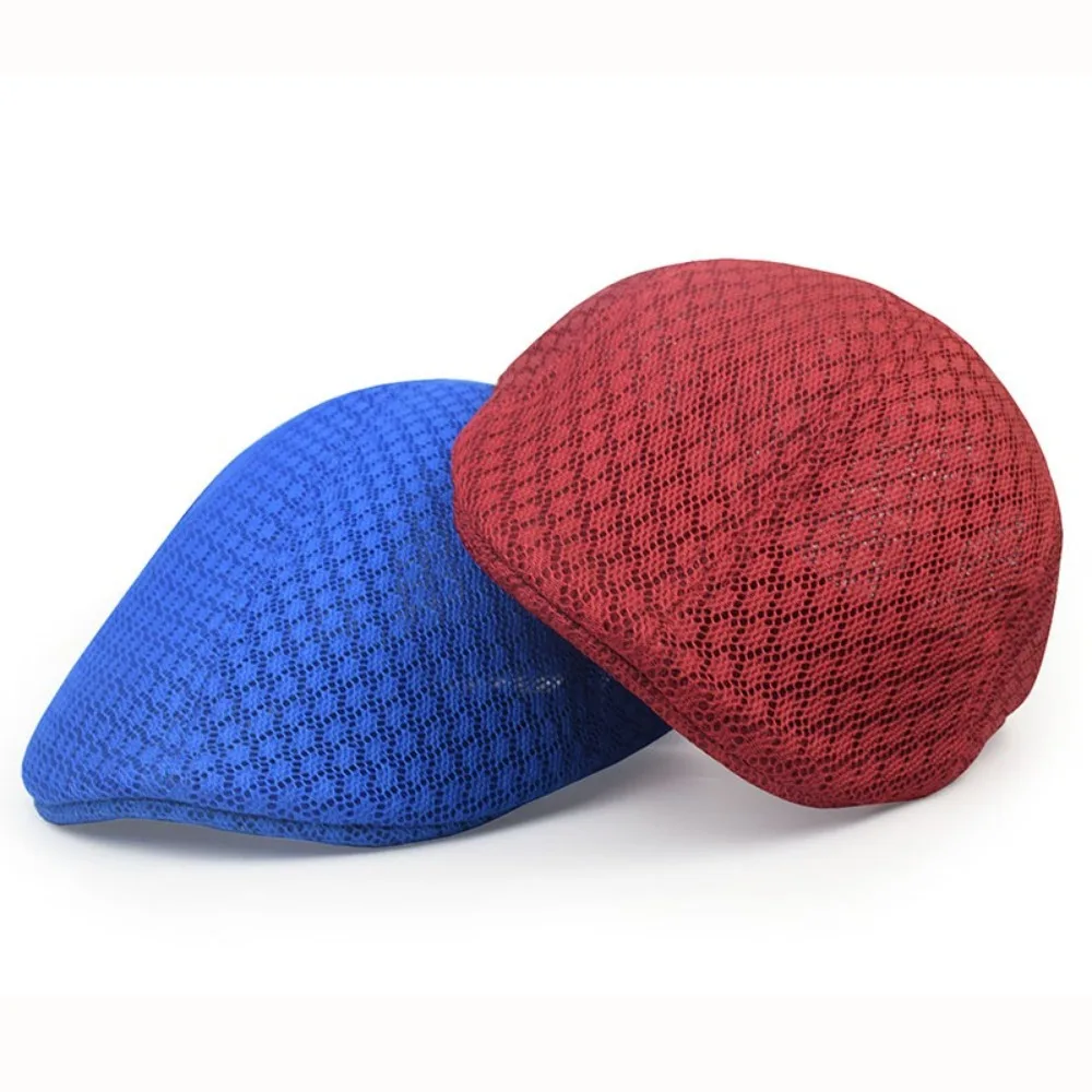 Fashion Korean Version Duck Tongue Hat Hollow Breathable Forward Hat Solid Color Sun Hat Unisex