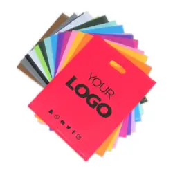 Customized printing color punched plastic bags, gift bags, jewelry, clothing bags, cosmetics, shopping bags, handbags