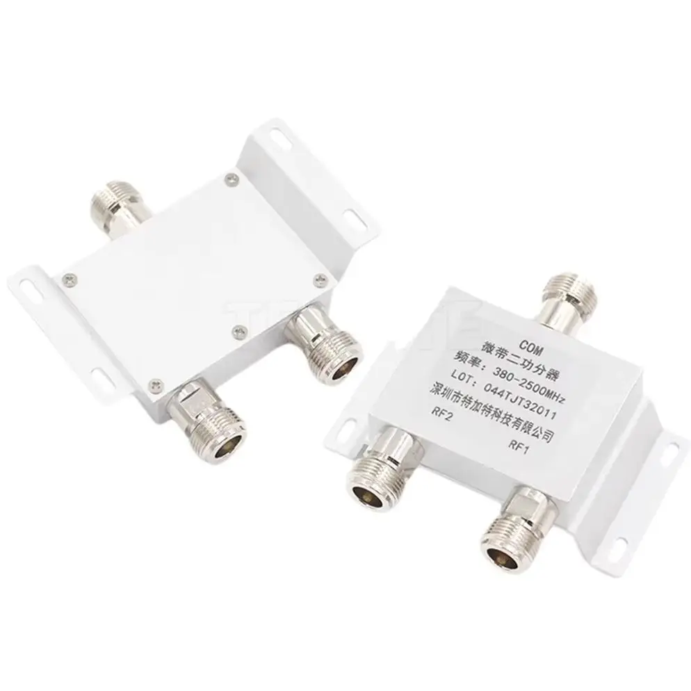 1PCS N type 1 to 2 Female Power Splitter Divider Microstrip 280-2500MHz 2.4G Wifi Coverage