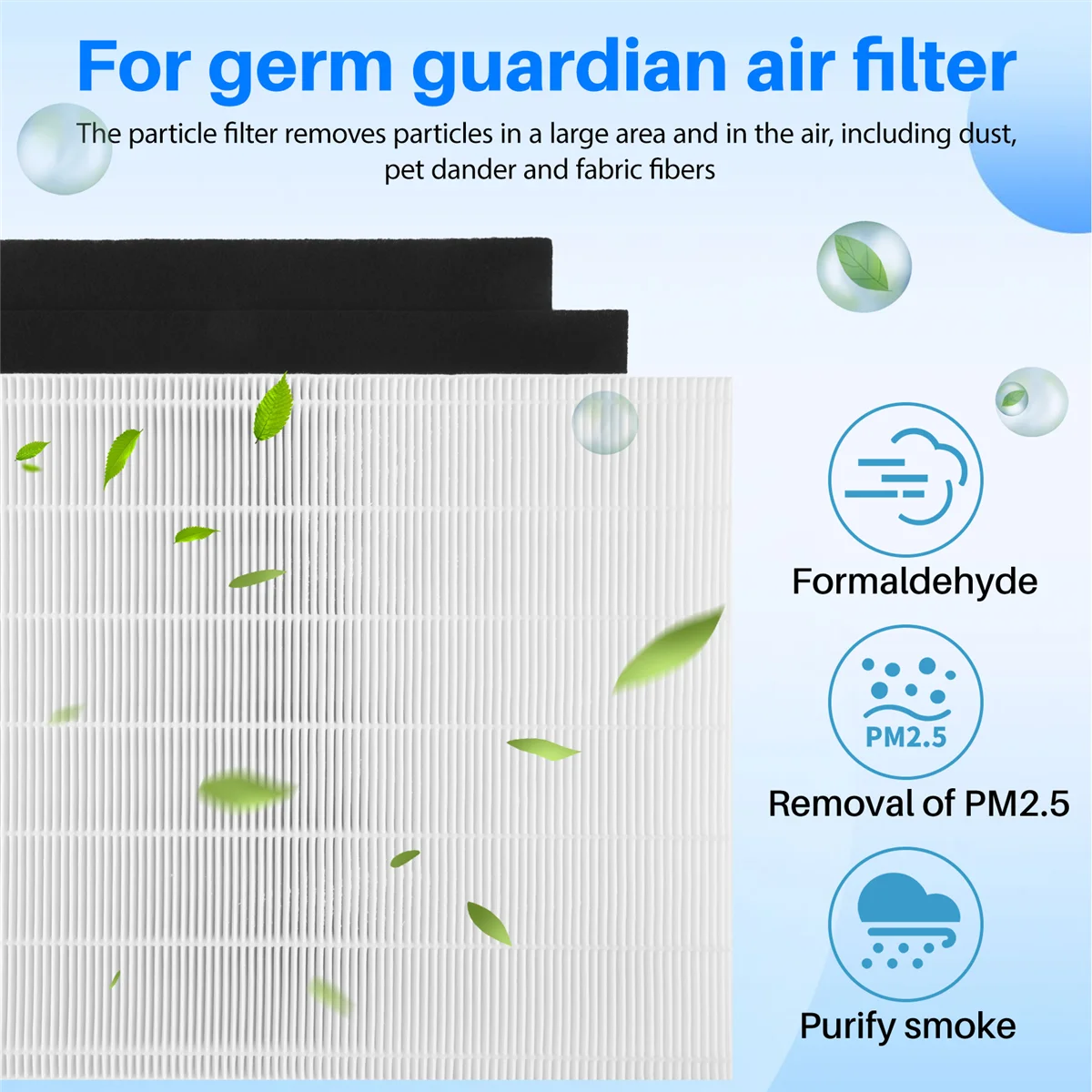 3 pièces supporter ficateur d'air remplacer HEPA et filtre à charbon ensemble AP1512HH Fit pour AP-1512HH 1512
