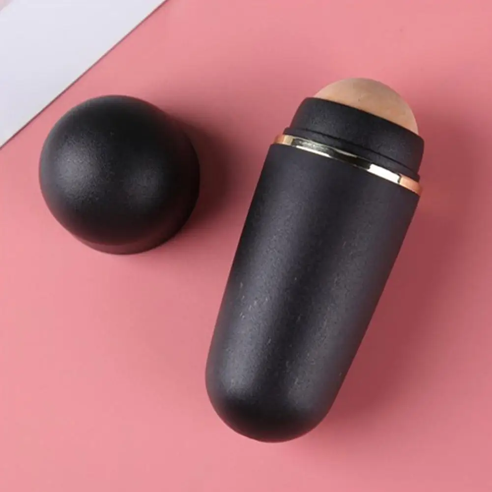 Face Oil Absorbing Roller Volcanic Stone Beauty Oil Removing Rolling Stick Ball Face Shiny For Women