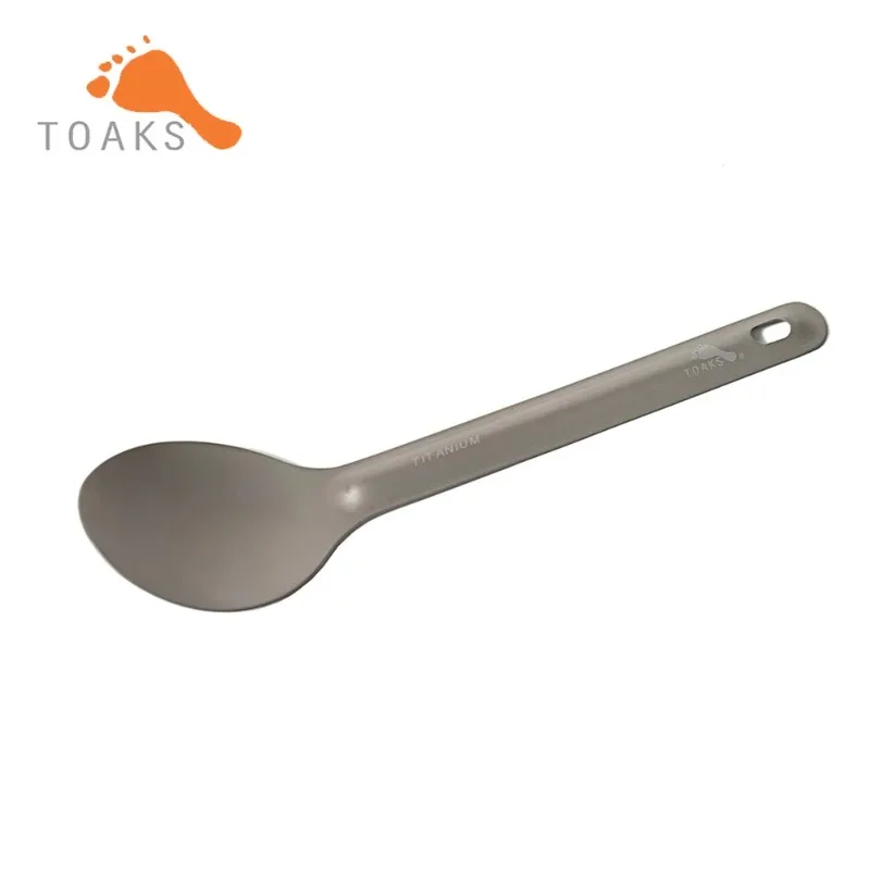 TOAKS SLV-05 Titanium Spoon Outdoor Picnic and Household Dual-Use Tableware 165mm 11g