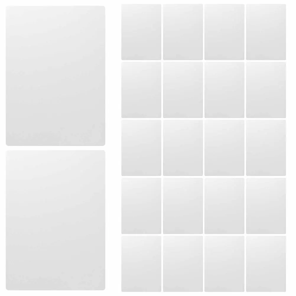 50pcs A5 Sheet Protectors Clear Pvc Binding Covers High Transparent Matte Surface For Reports Proposals Presentations
