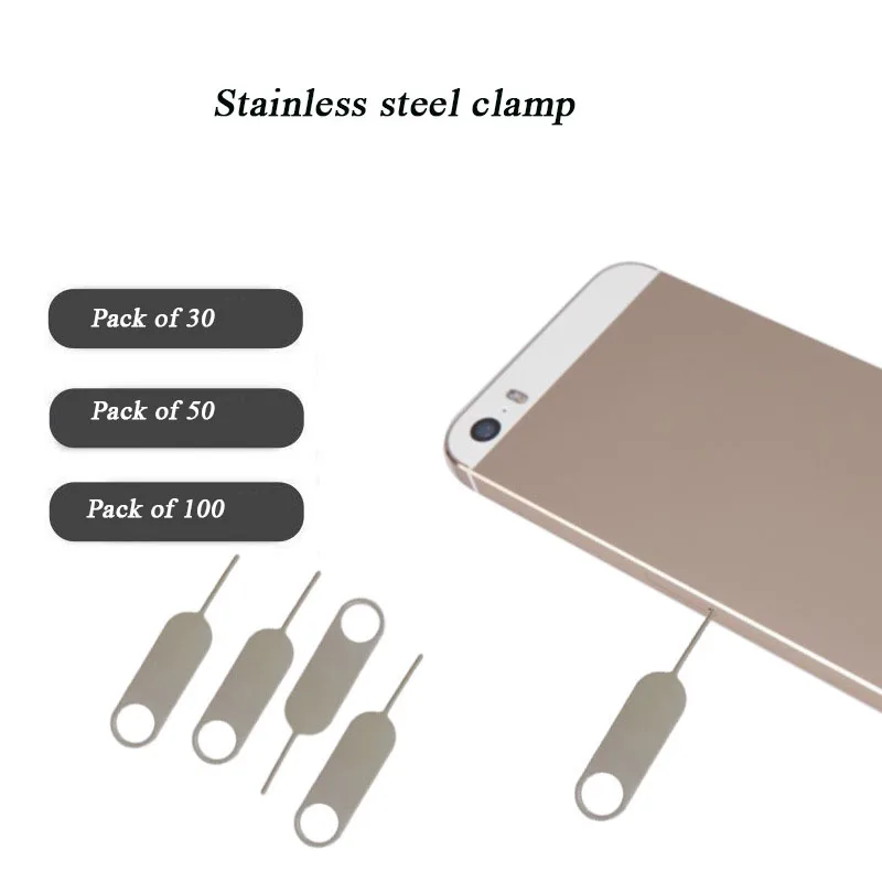 10PCS SIM Card Tray Pin Stainless Steel Stiffened And Lengthened Ejecting Removal Needle Opener Ejector for Smartphone