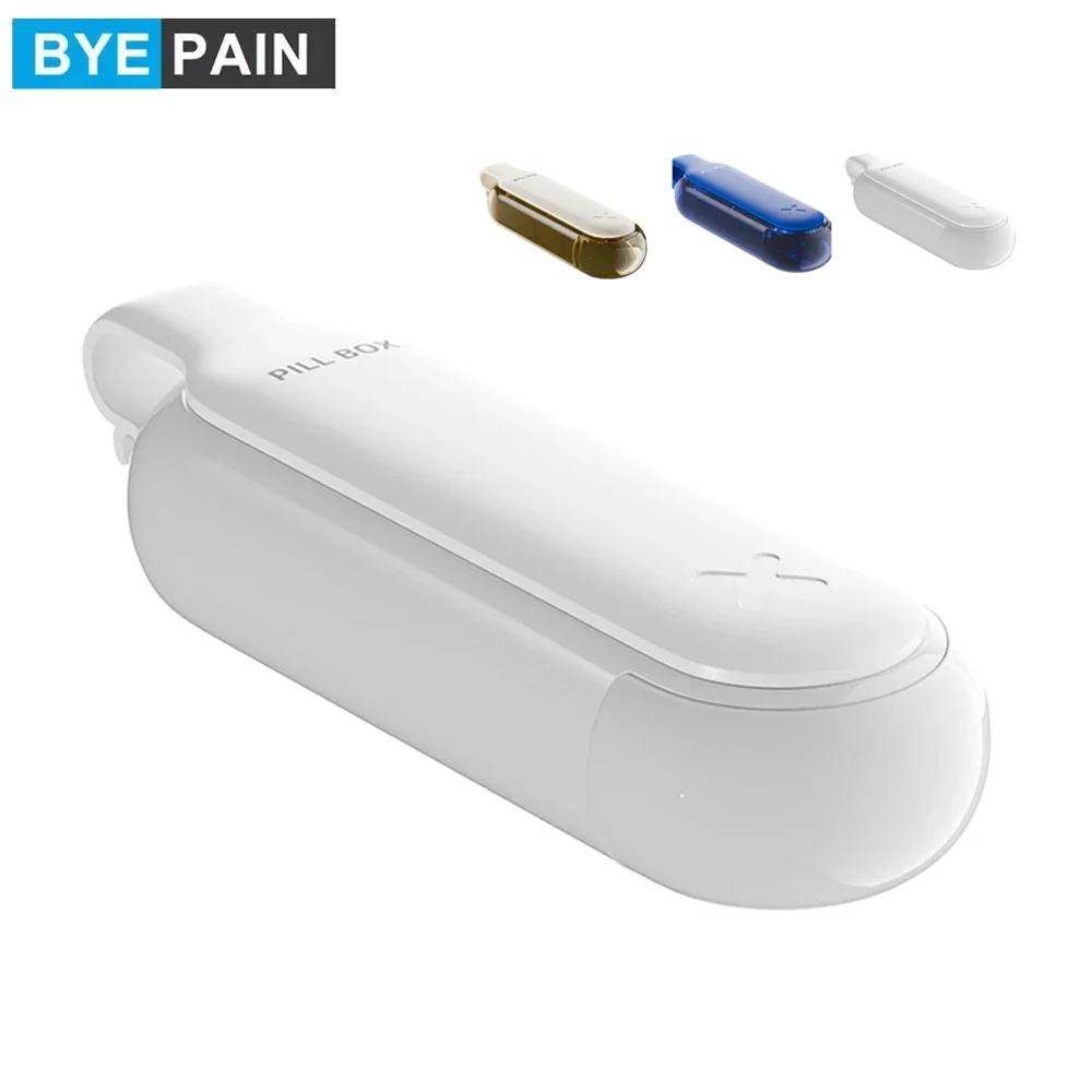 1PCS Portable Pill Organizer 4 Compartments - Daily Travel Pill Case, Compact Travel Medicine Container Pill Dispensers Holder