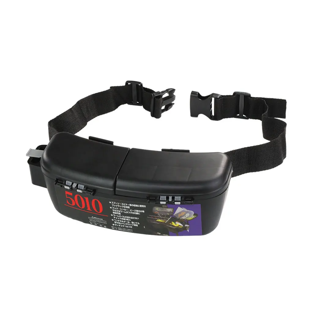 

Tackle Box Portable Black Durable Carp Reel Hooks Lure Boxes Case Waist Belt Bag Container Accessories Tools Equipment