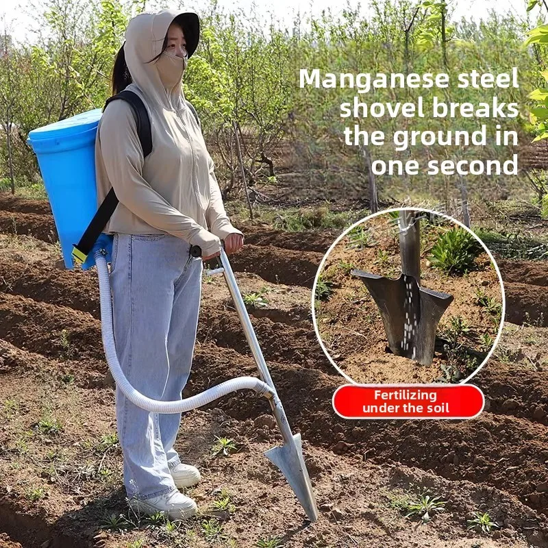 Fruit Tree Fertilizer Applicator New Subsurface Fertilization Tool Manual Fertilizer Dispenser for Orchards Soil Injection Gun