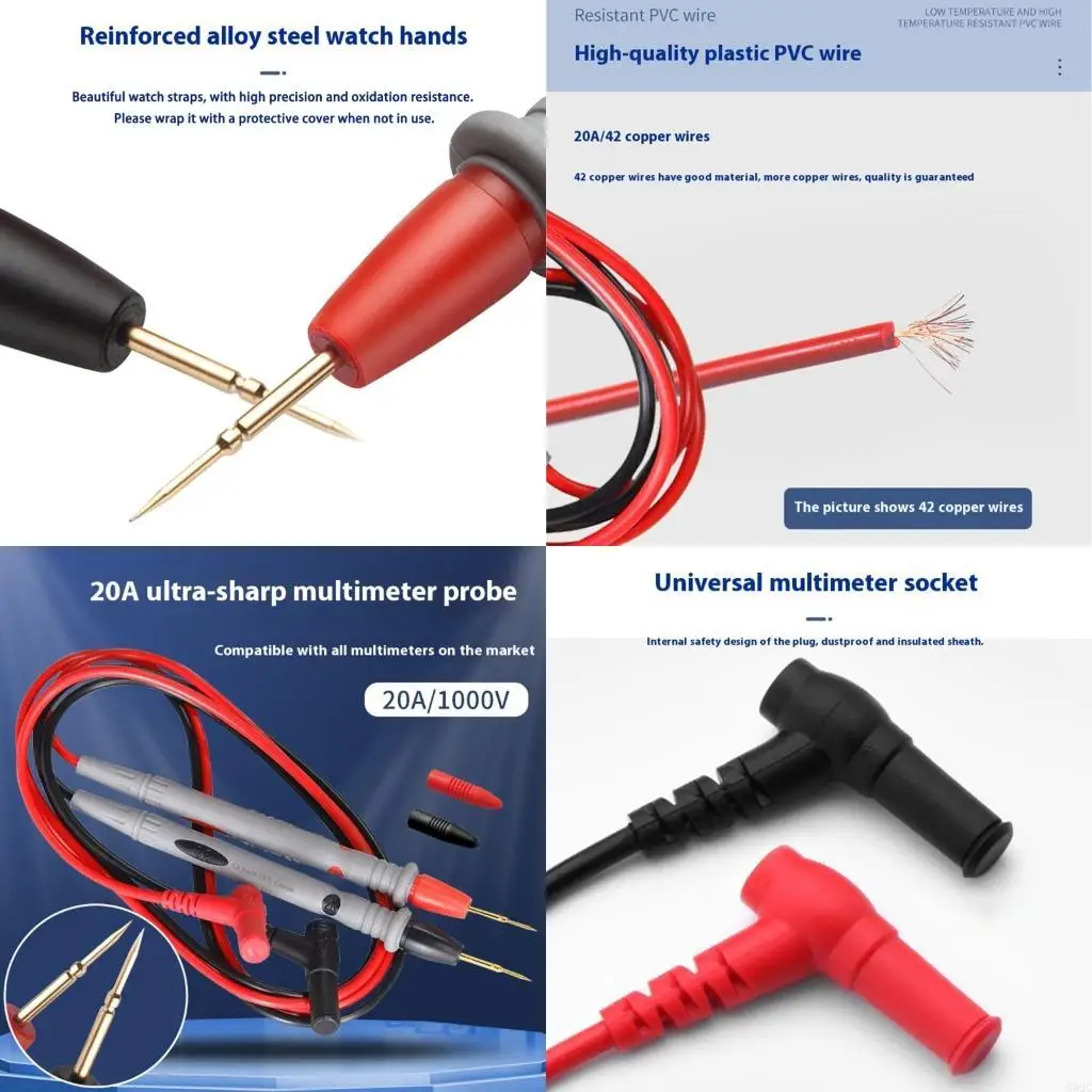 G92C 1000V 20A Multimeter Accessories Probes Set for Small Component Testing