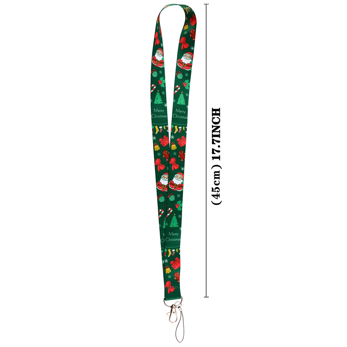 Santa Claus Christmas Tree Credential Holder Lanyard for Keys Neck Strap For ID Card Snowman Badge Holder Keyring Christmas Gift