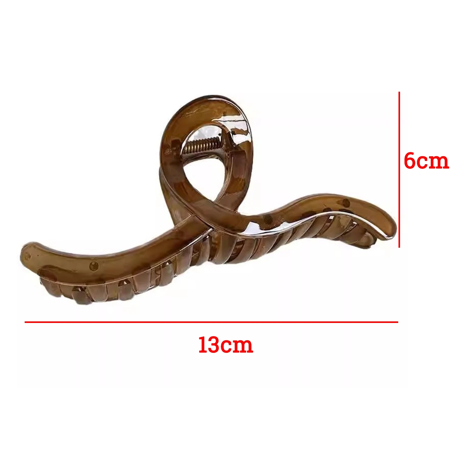 13cm Large Hair Claw Clip for Women Fashion Acrylic Summer Hairpin Elegant Hair Clips Girls Hair Accessories Shark Clip