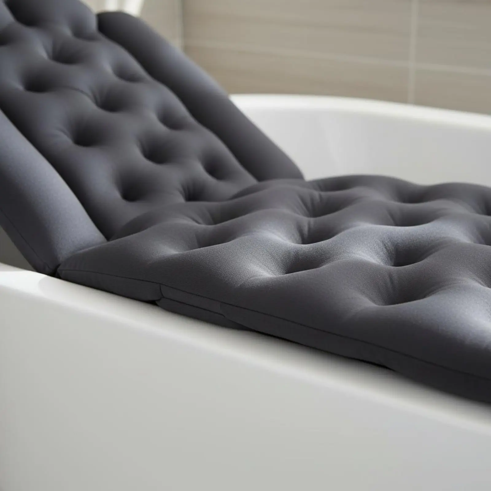 

Bathtub Backrest Pillow Skin-Gentle Full Physique Bath Pillow Spa Bath Mat Quick Drying Bathroom Accessory Breathable Mesh