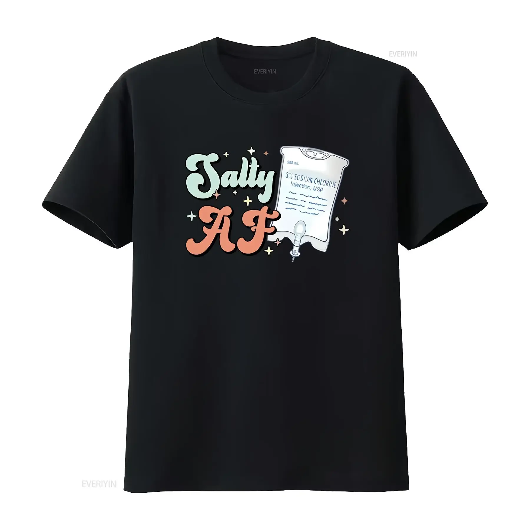 3 Sodium Chloride T Shirt Retro Nurse Life Nursing Student Funny ICU Er Ed Micu Cvicu Critical Care vintage Washed Stretched