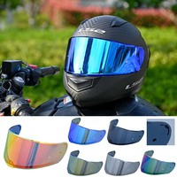 LS2 FF397 FF801 Motorcycle Helmet Visor Clear Dark Smoke Multicolour Silver Shield Vizard Suitable for Ls2 VECTOR Helmets Lens