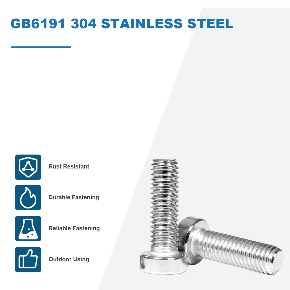HOWSHENG 5-100pcs 304 Stainless Steel Torx Low Profile Cap Head Machine Screws M2 M2.5 M3 M4 M5 M6 M8 Star Drive Thin Head Screw