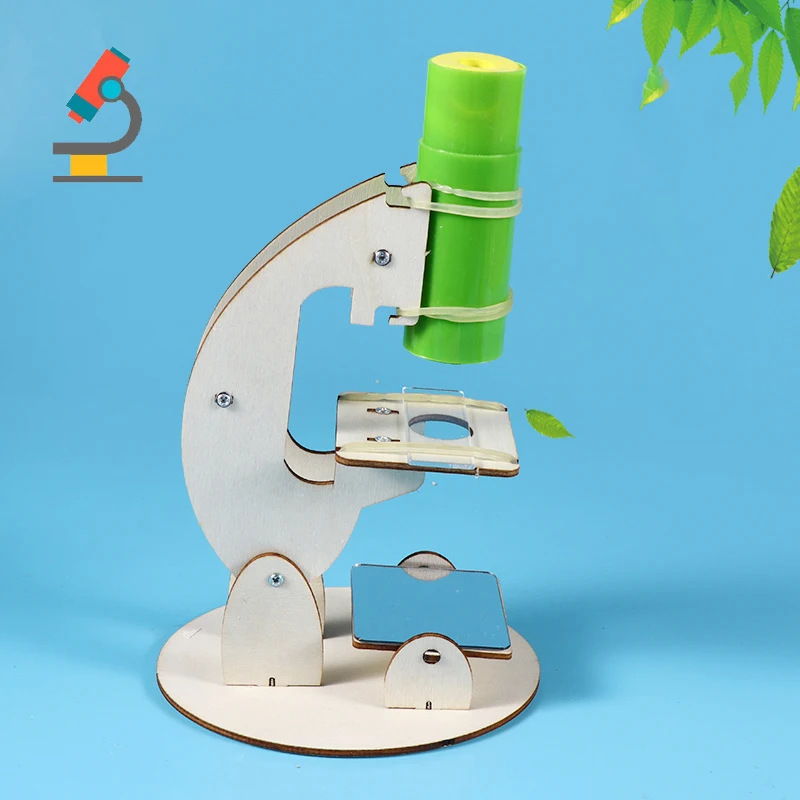 1 Set DIY Science Experiment Kit & Education Model DIY Microscope Toy Physics Science Toys For Children Gift