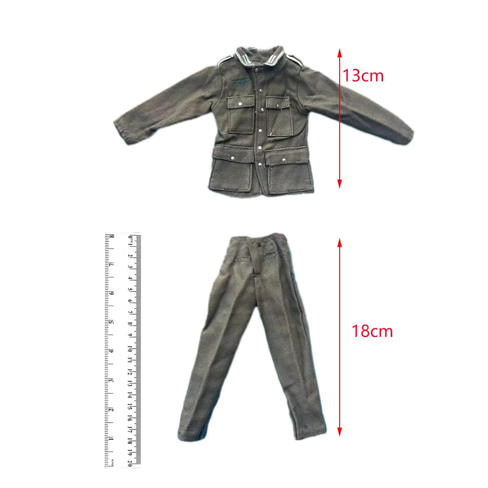 1/6 Male Figure Clothes Jacket and Pants Stylish Handmade Action Figures Clothes