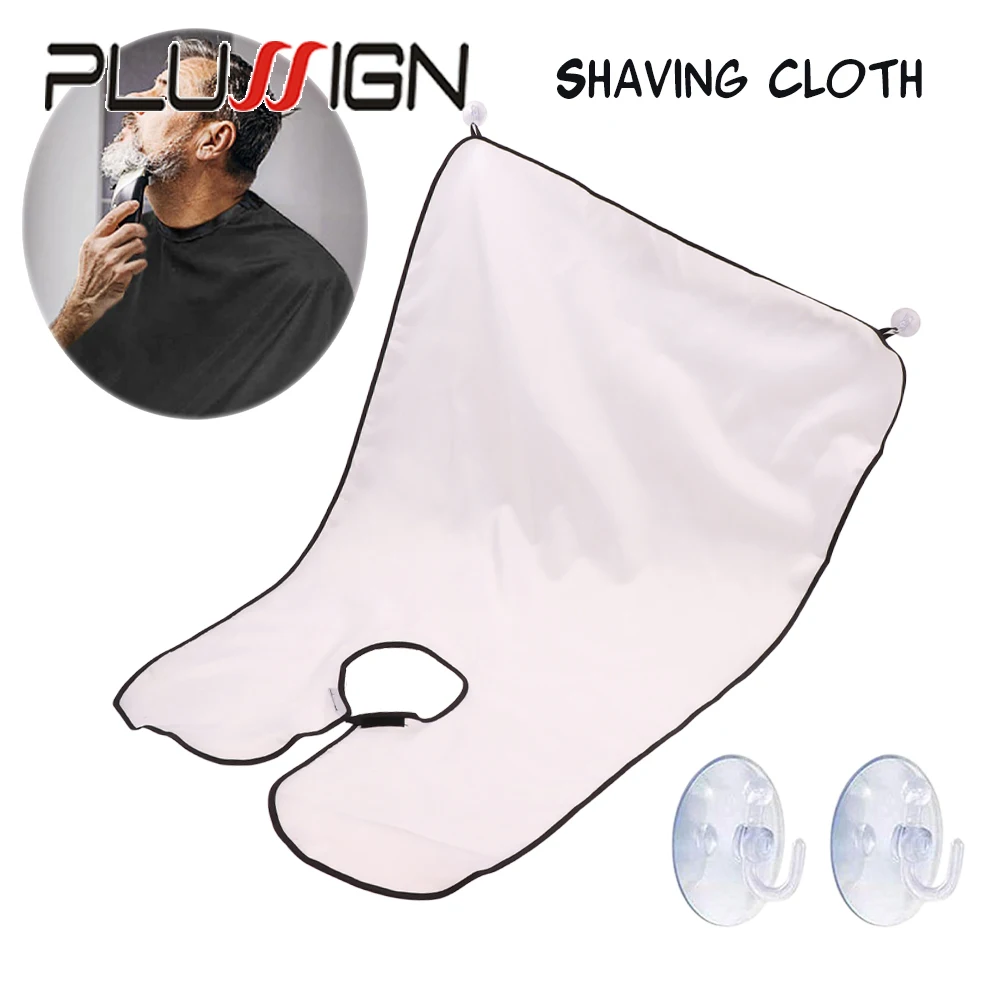 Men Shaving Bib Velcr Closure Beard Wrap For Sink Shaving And Trimming Hair Cutting Cloth With Anti Shedding 2 Suction Cups