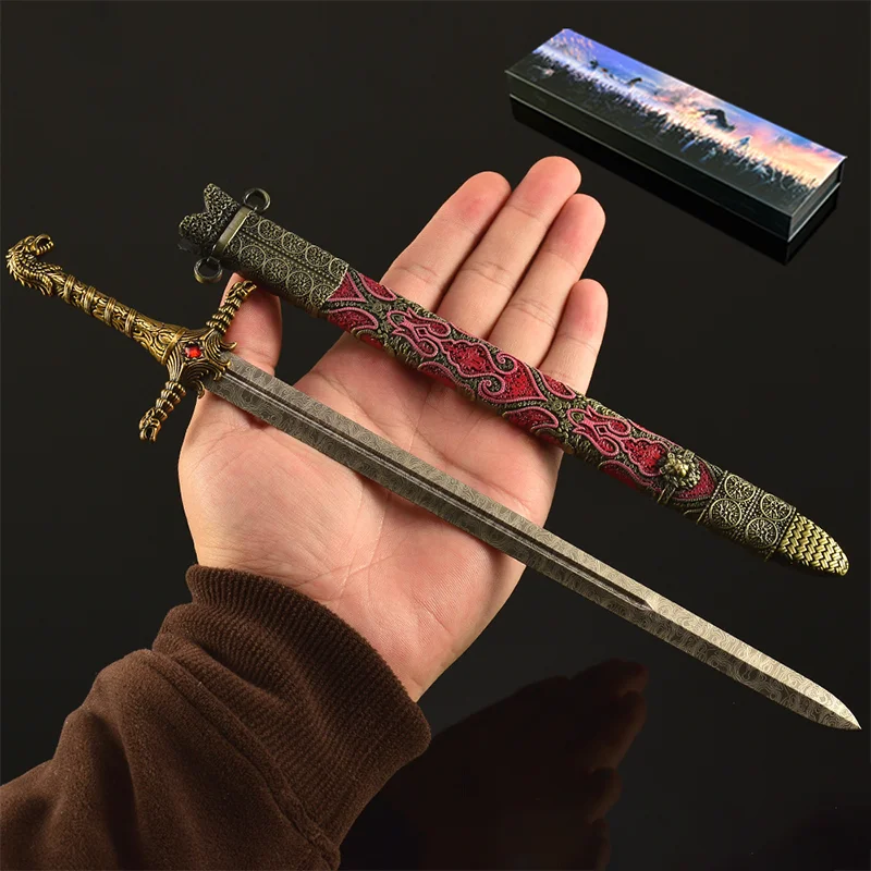 30 سنتيمتر لعبة عروش القرون الوسطى السيوف هدية صندوق طبعة Longclaw ، Oathkeeper السيف ، Arya الخياطة إبرة الحرف اليدوية حلية مجموعات #2