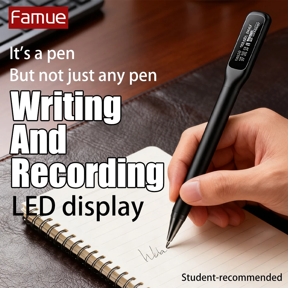 ファムエ-64gb-プロフェッショナル会議レコーダー-360-°-全方向性-1536kbps-ライティング中のロスレス録音-25-時間バッテリー-hd-ノイズリダクション