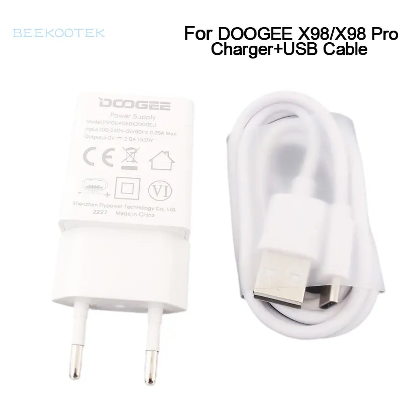 New Original Doogee X98/X98 Pro Charger Cell Phone Quick Charger TPYE-C USB Cable Data Line For Doogee X98 Pro Smart Cell Phone