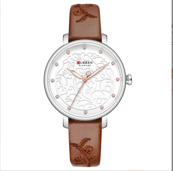 

Casual Women's Elegant Waterproof Circular Quartz Watch Temperament Commuting Female Fashion Trends Mechanical Wristwatch