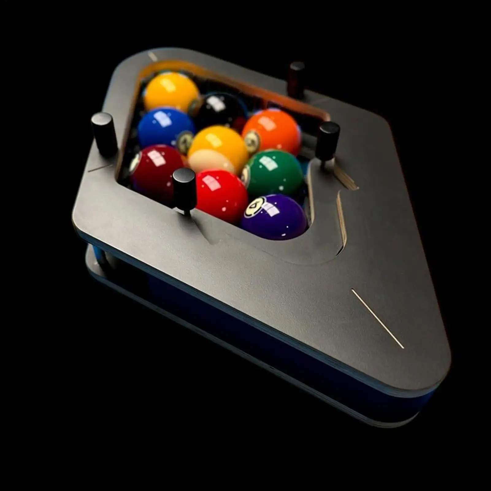 

Pool Ball Positioning Rack Billiards Training Tool for Accurate Ball Setup, Home Game Room Club Use, Beginners Players
