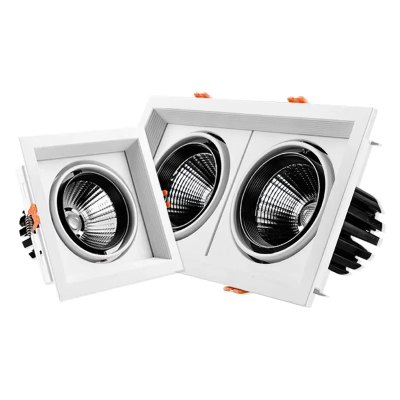 double Dimmable Led downlight light Ceiling Spot Light 10w 20W 30W AC85-265V ceiling recessed Lights Indoor Lighting