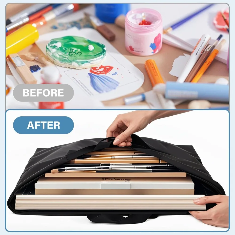 Extra Large 36x48 Art Portfolio Bag, Waterproof Poster Tote for Artwork, Sketch, Canvas view 5
