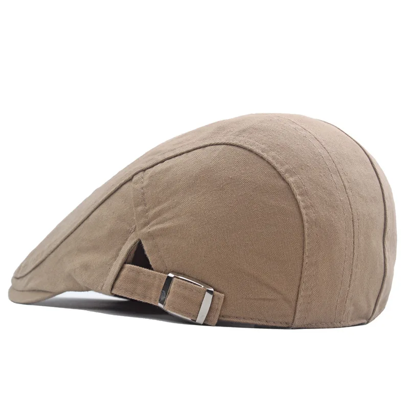 Newsboy Hats for Men Flat Cap Cotton Adjustable Breathable Irish Cabbie Ivy Driving Hunting Beret Vintage Daily